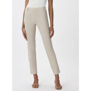 NWT Quince Ultra Stretch Ponte Straight Leg Pants Ecru Beige Small Career Office